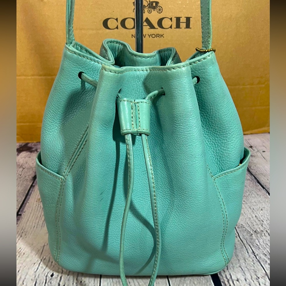COPY - Authentic vintage teal Coach purse